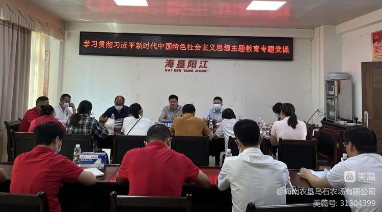 烏石農(nóng)場(chǎng)公司陽(yáng)江子公司開(kāi)展主題教育專題黨課活動(dòng)